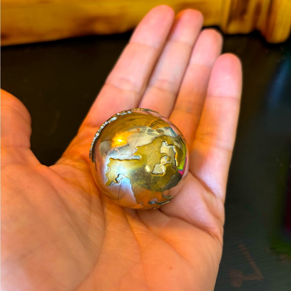 Sterling earth chime ball.
